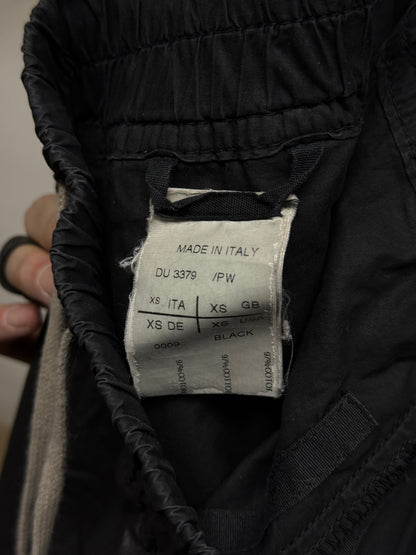 Rick Owens DRKSHDW SS08 "CREATCH" Waxed Gladiator Kilt Layer Pants detail | DRIEW GARMENTS
