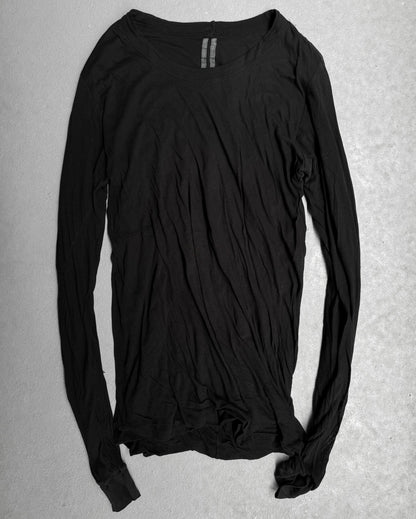 Rick Owens AW17 “GLITTER” Black Double-layered Long-sleeve