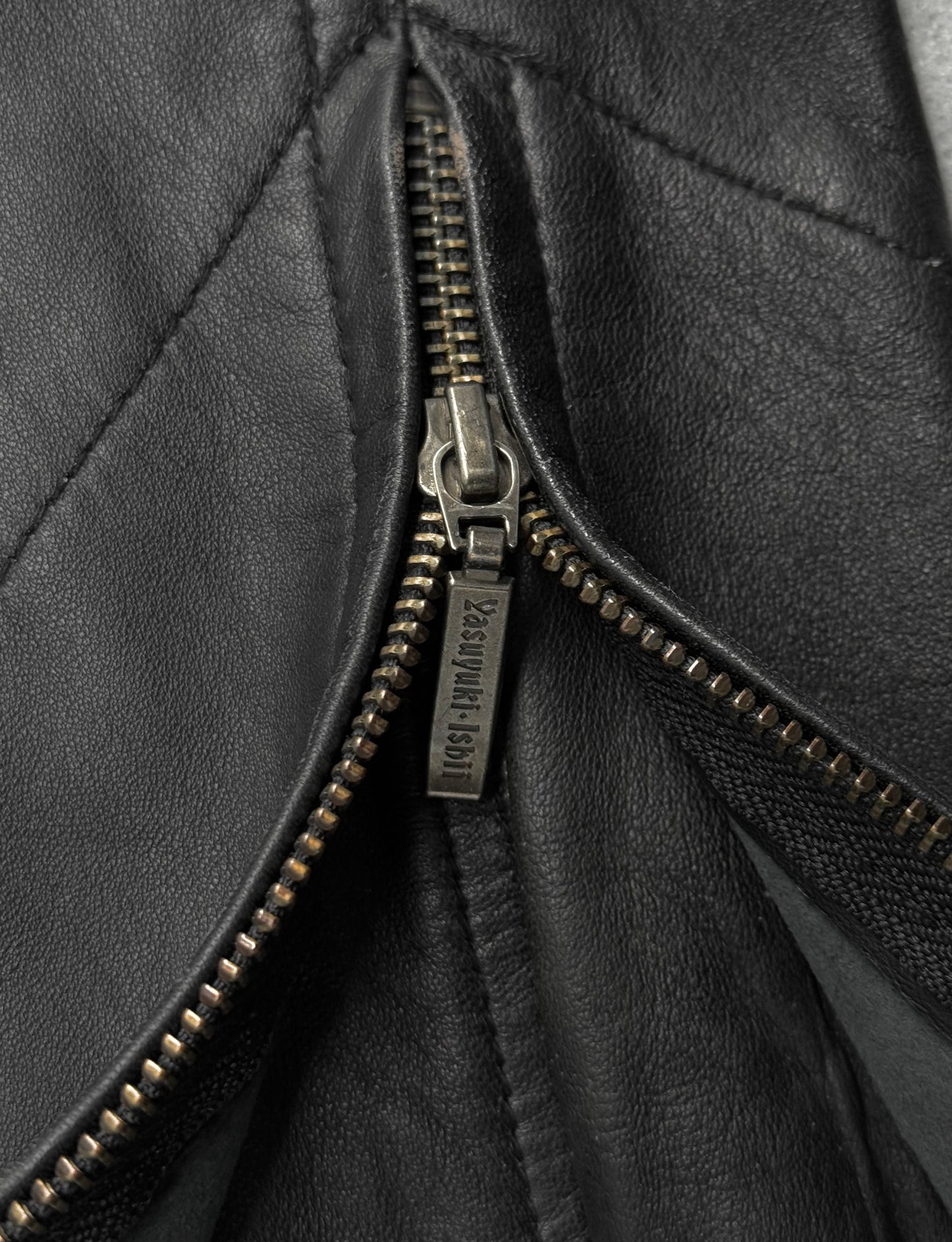 Yasuyuki Ishii Early 00s Padded Biker Sheepskin Leather Pants