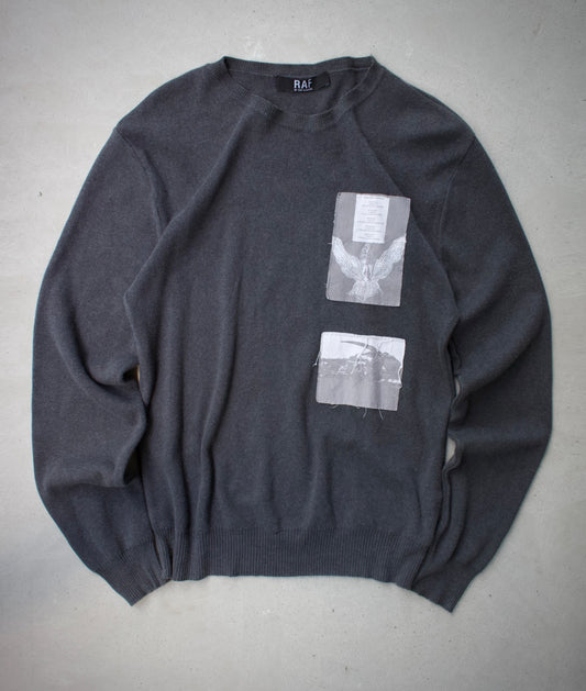 RAF by Raf Simons AW06 Peter de Potter’s ‘New Buildings’ Patchwork Sweatshirt