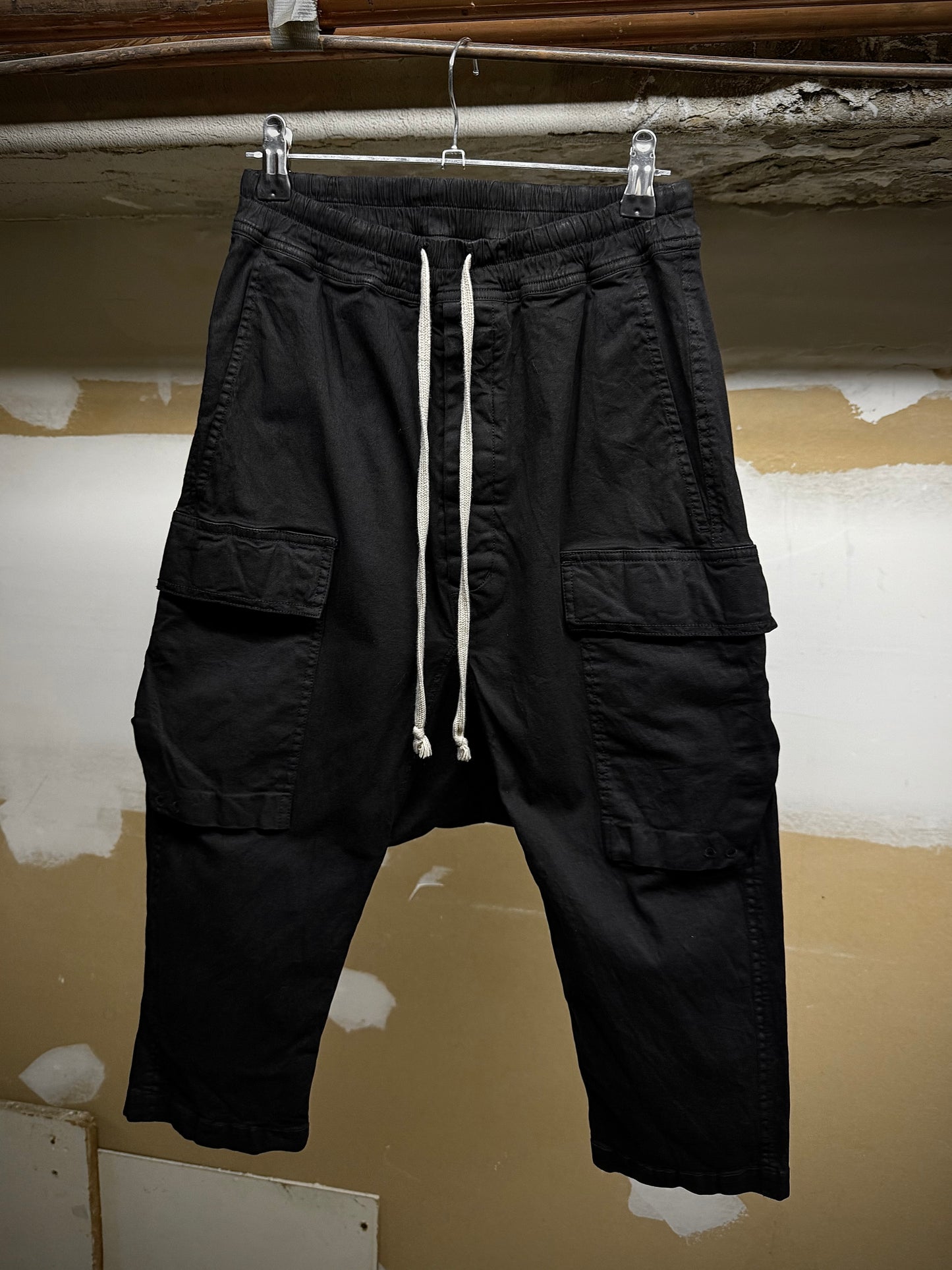 Rick Owens SS17 "WALRUS" Drop-crotch Cargo Capris | Archive Fashion Toronto