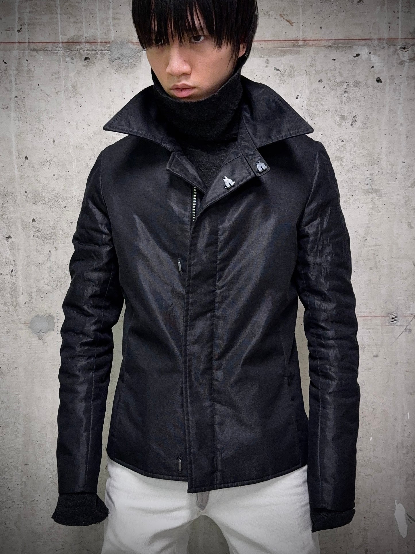Carol Christian Poell AW96-97 Bubble Effect Zip-Up Work Jacket