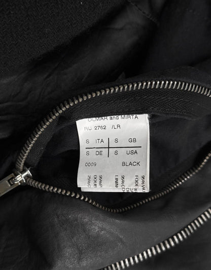 Rick Owens AW08 “STAG” Wool Collar Calfskin Leather Jacket