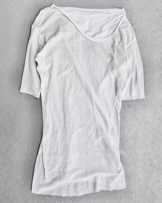 Boris Bidjan Saberi SS14 Asymmetrical Waffle Raglan Short-sleeve Shirt