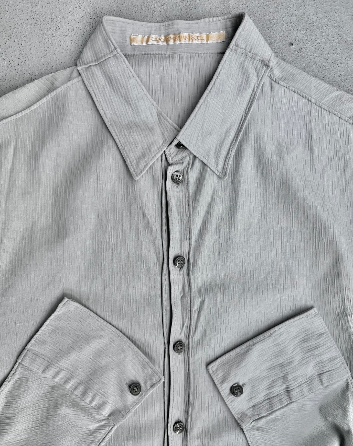 Carol Christian Poell 2010 ‘CM/2615 DELINE/3’ Textured Cotton Button-up Shirt