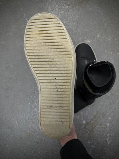 Rick Owens DRKSHDW AW20 “PERFORMA” Front Zip Polyurethane Sneaker Boots