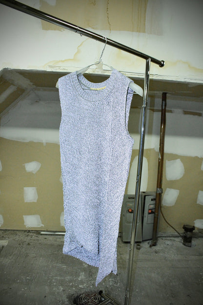 Carol Christian Poell 2010 ‘KM/2721-IN XΞNIT/3' XPOSED Reflective Sleeveless Knit Sweater detail | DRIEW GARMENTS