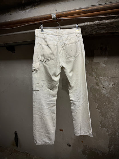 Helmut Lang 1999 Ivory Cotton Cargo Denim
