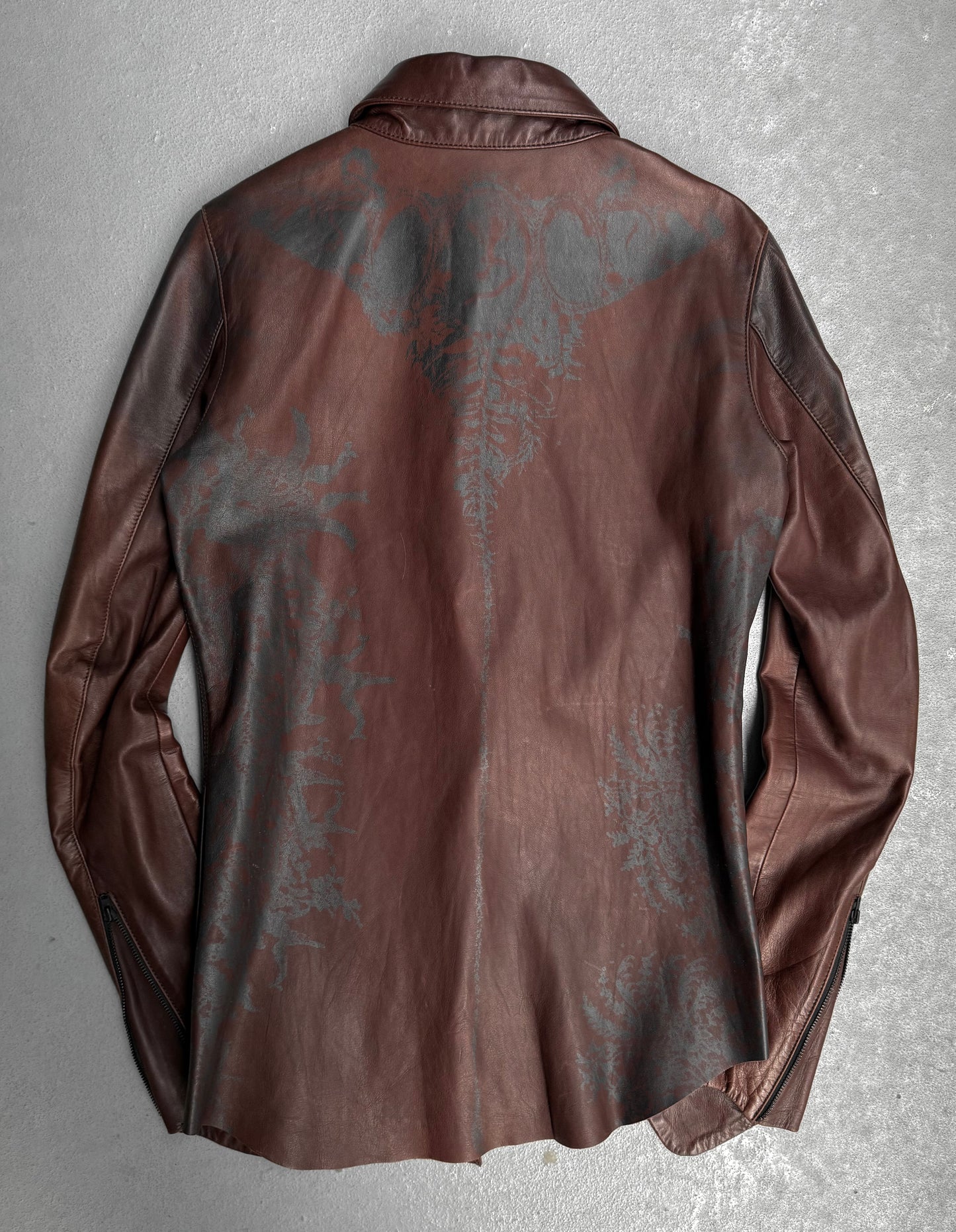 IfSixWasNine 'SHIRT GYPSY-G.0. J/M' Foliage Print Horse Leather Shirt