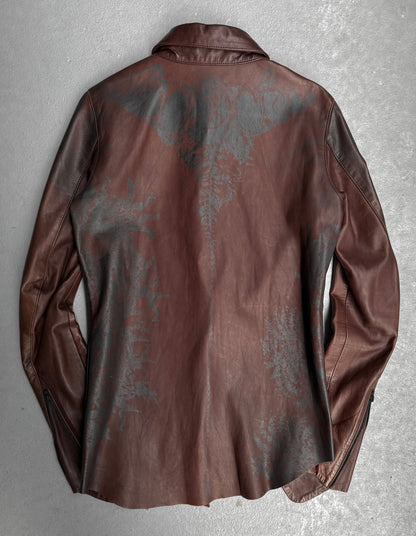 IfSixWasNine 'SHIRT GYPSY-G.0. J/M' Foliage Print Horse Leather Shirt