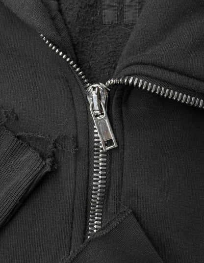 Rick Owens DRKSHDW SS17 "WALRUS" Wizard Mountain Fleece Hoodie detail | DRIEW GARMENTS