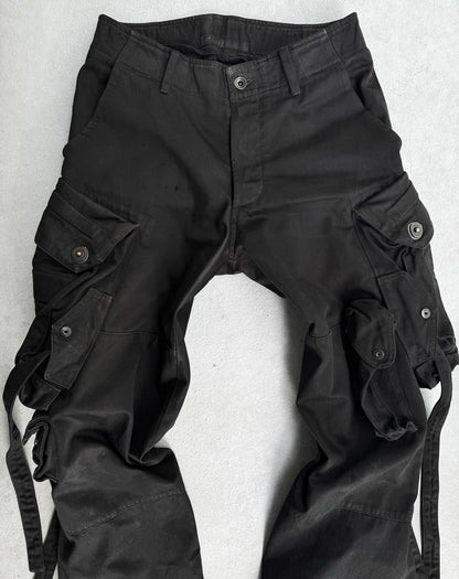 Julius_7 SS11 “Chaos; Ontological Anarchism” Shapeshifting Bondage Black Gas Mask Cargo Pants