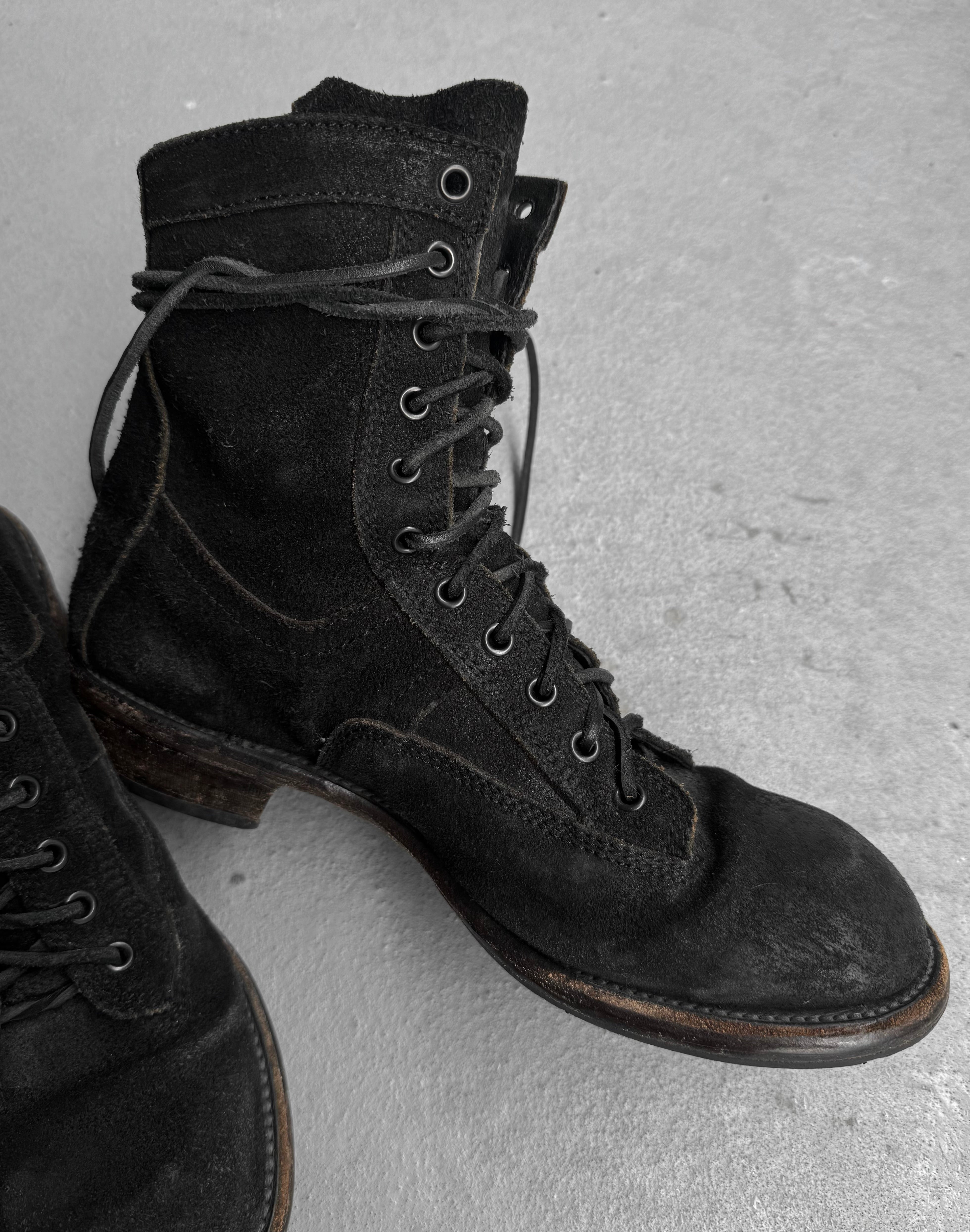 Julius AW09 Leather Combat Boots | Back Zip | Size 42 – DRIEW