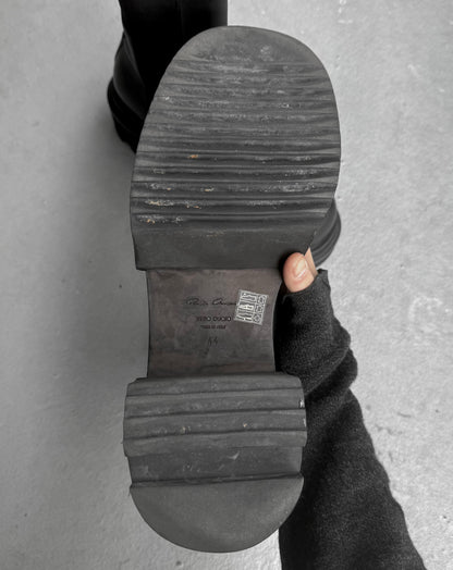Rick Owens SS22 "FOGACHINE" Beatle Ballast Leather Boots