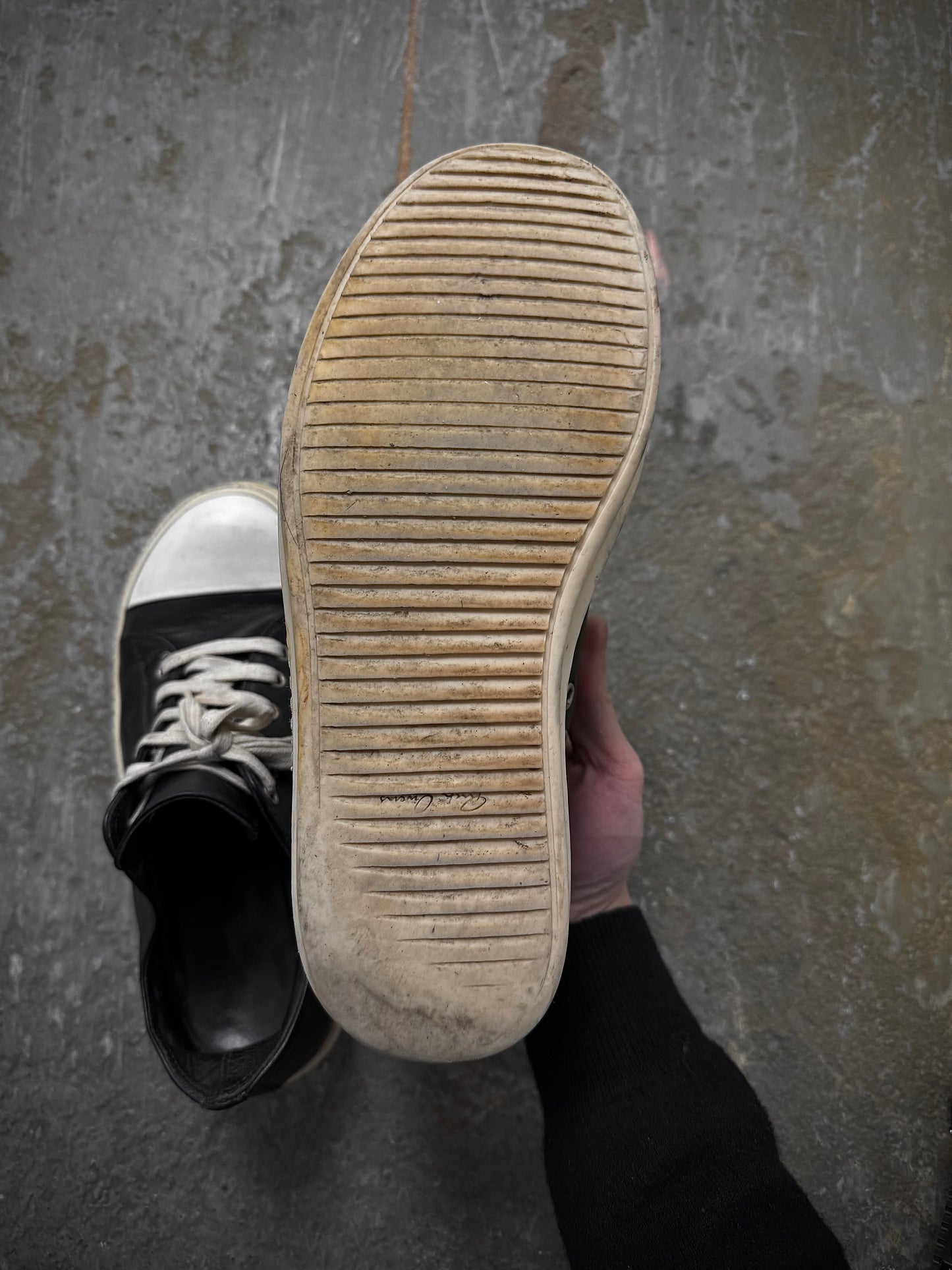 Other Rick Owens AW16 "MASTODON" Low-top Ramones Calf Leather Sneakers detail | DRIEW GARMENTS