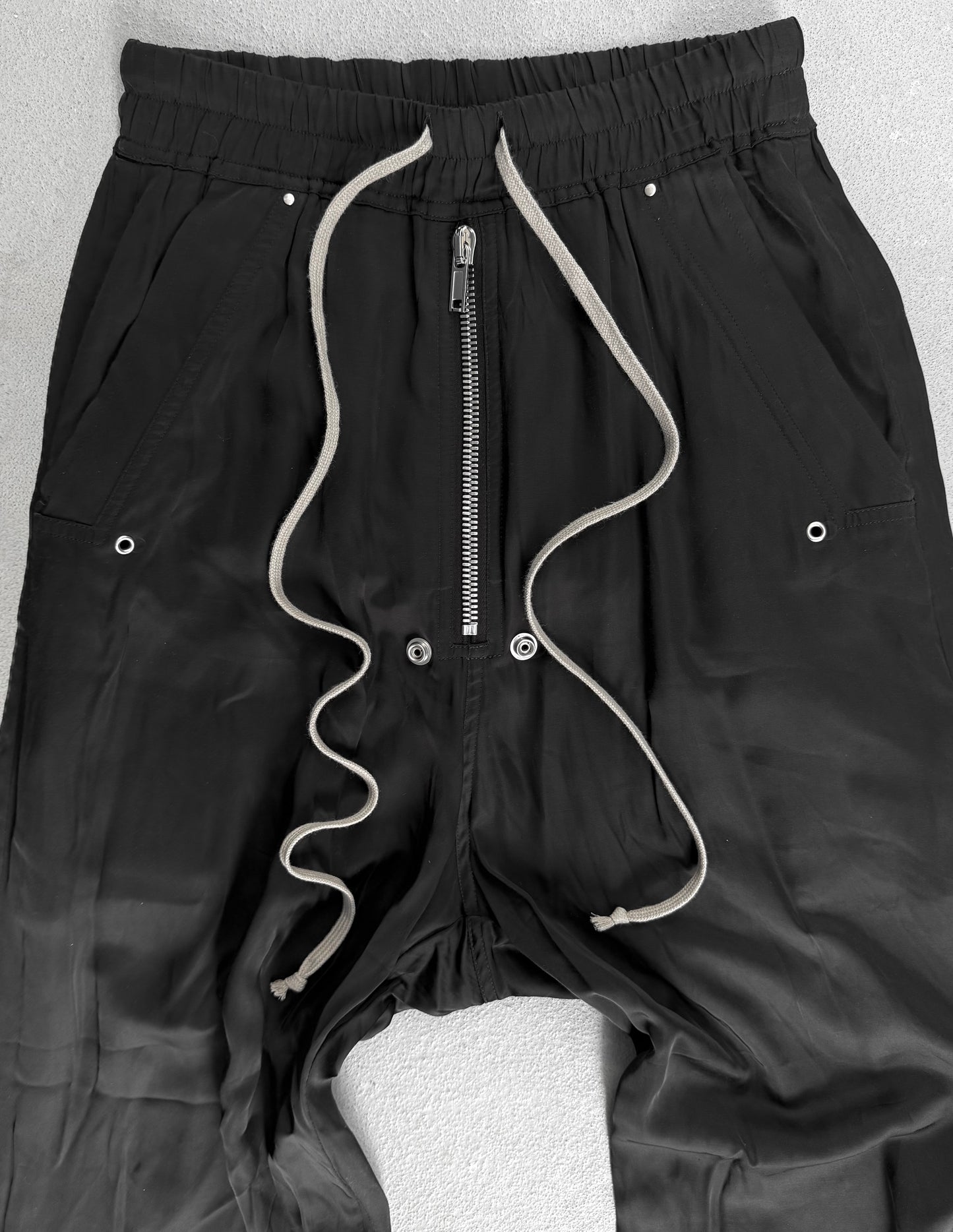Rick Owens SS26 "HOLLYWOOD" Satin Wide Leg ‘Bela’ Pants