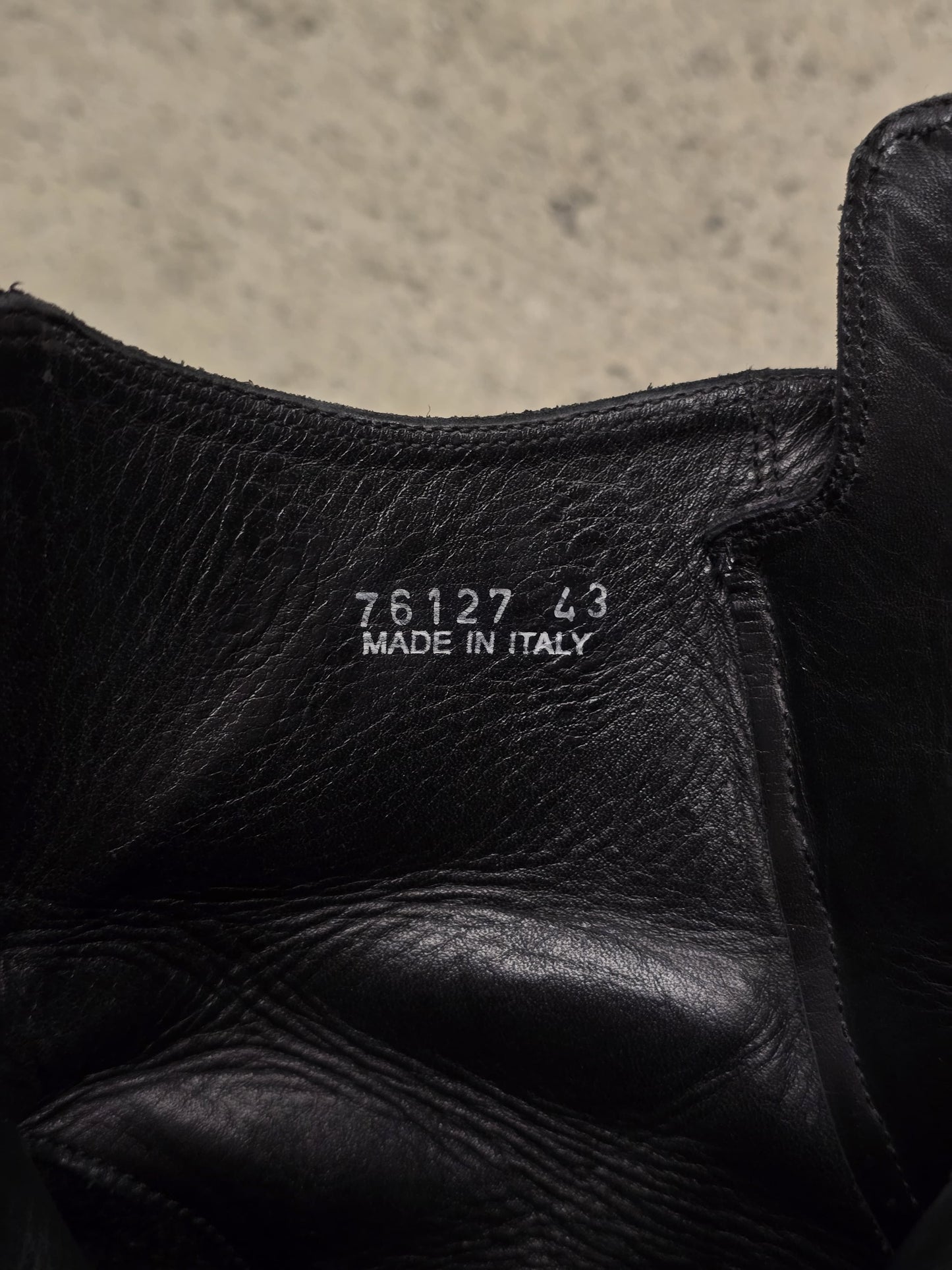 Rick Owens AW12 “MOUNTAIN” Reverse Cow Leather High Top Ramones Sneakers