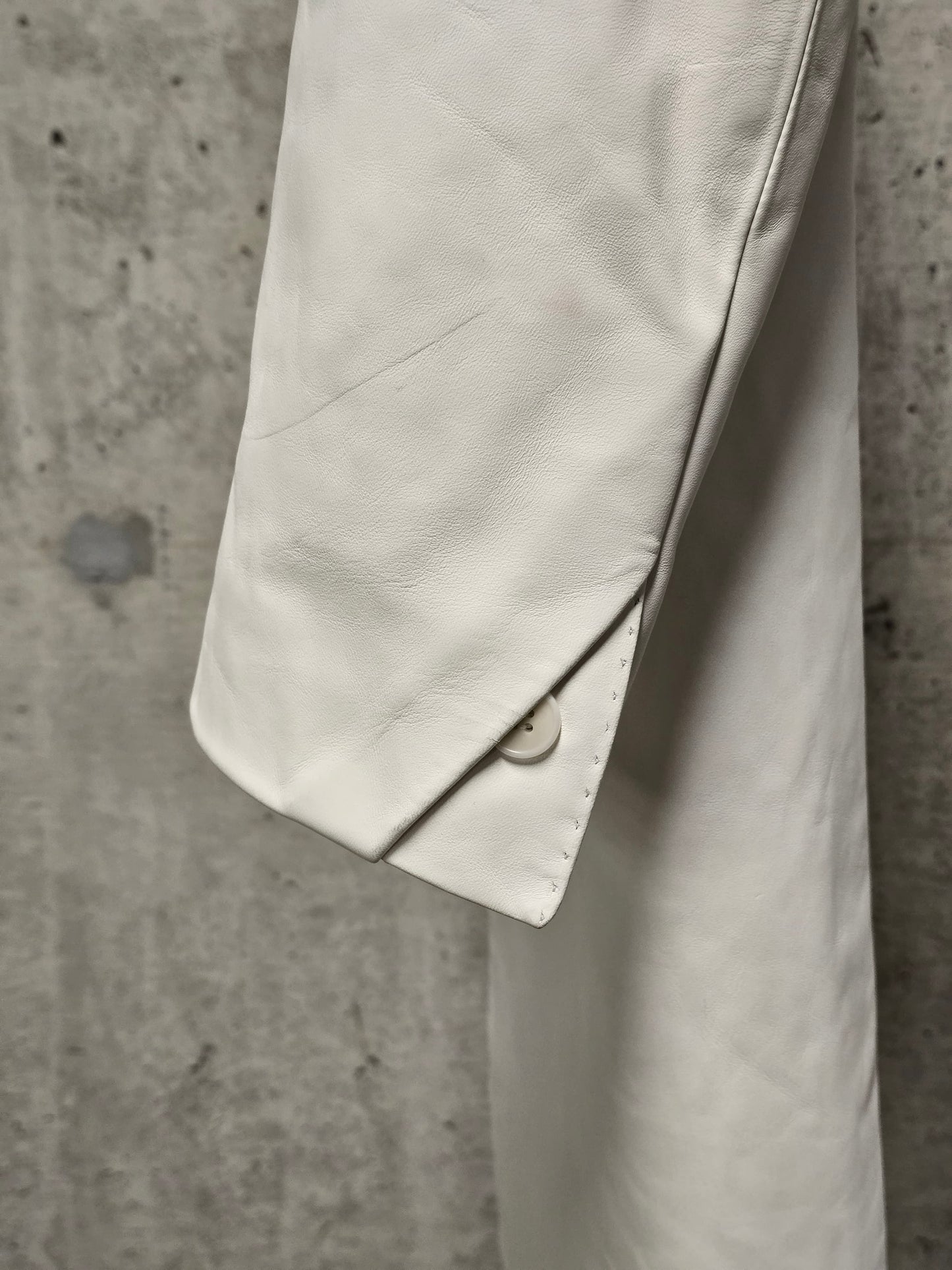 DEEPTI Collection °024-025 Special Order 'LJ-160 RAF-15 Long Leather 2-Button Jacket With Cutaway Detail