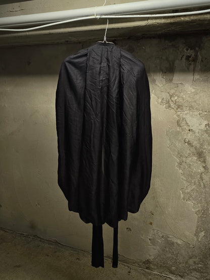 Rick Owens SS24 "LIDO" Silk Bubble Batwing Flight Bomber Jacket