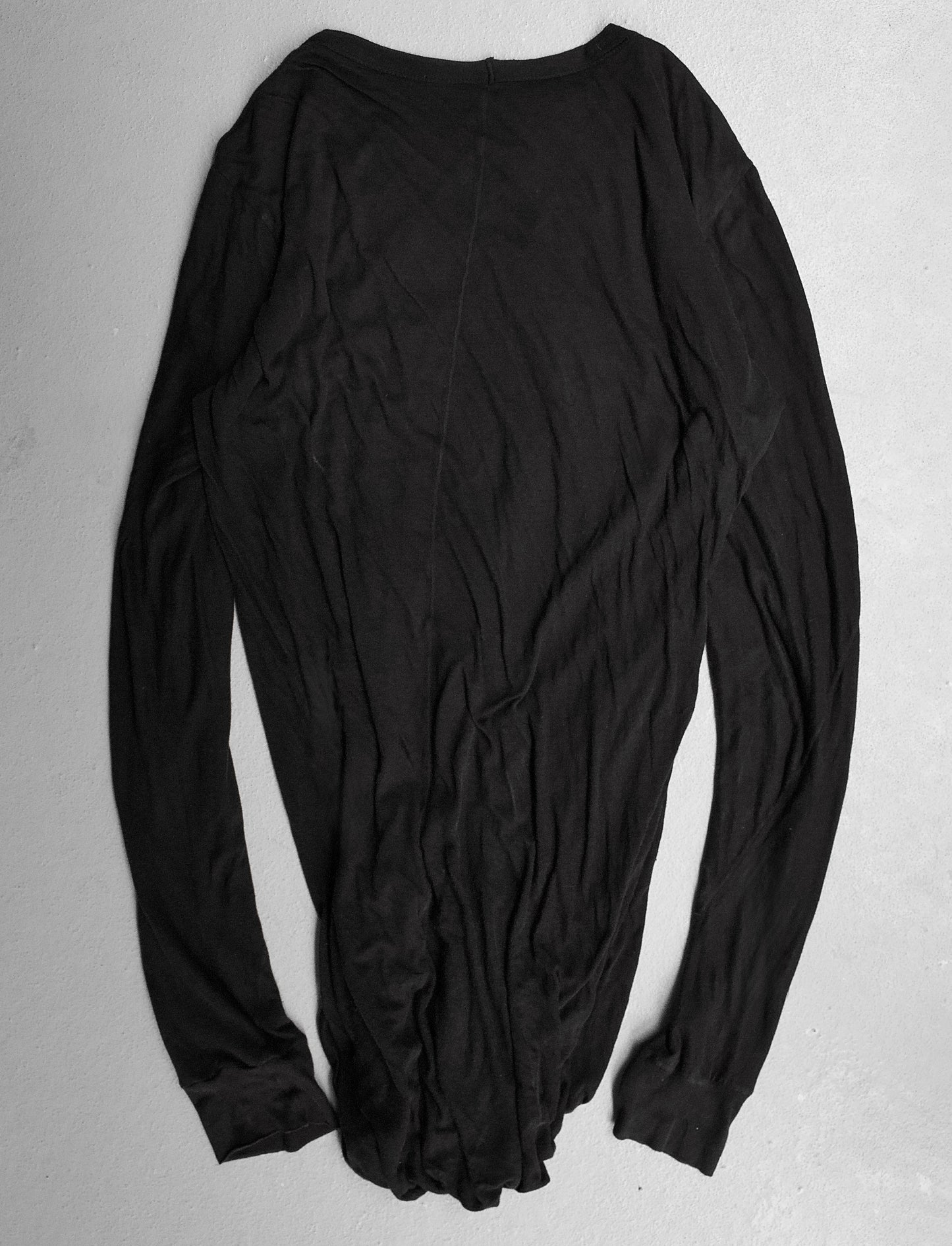 Rick Owens AW15 “SPHINX” Black Double-layered Long-sleeves