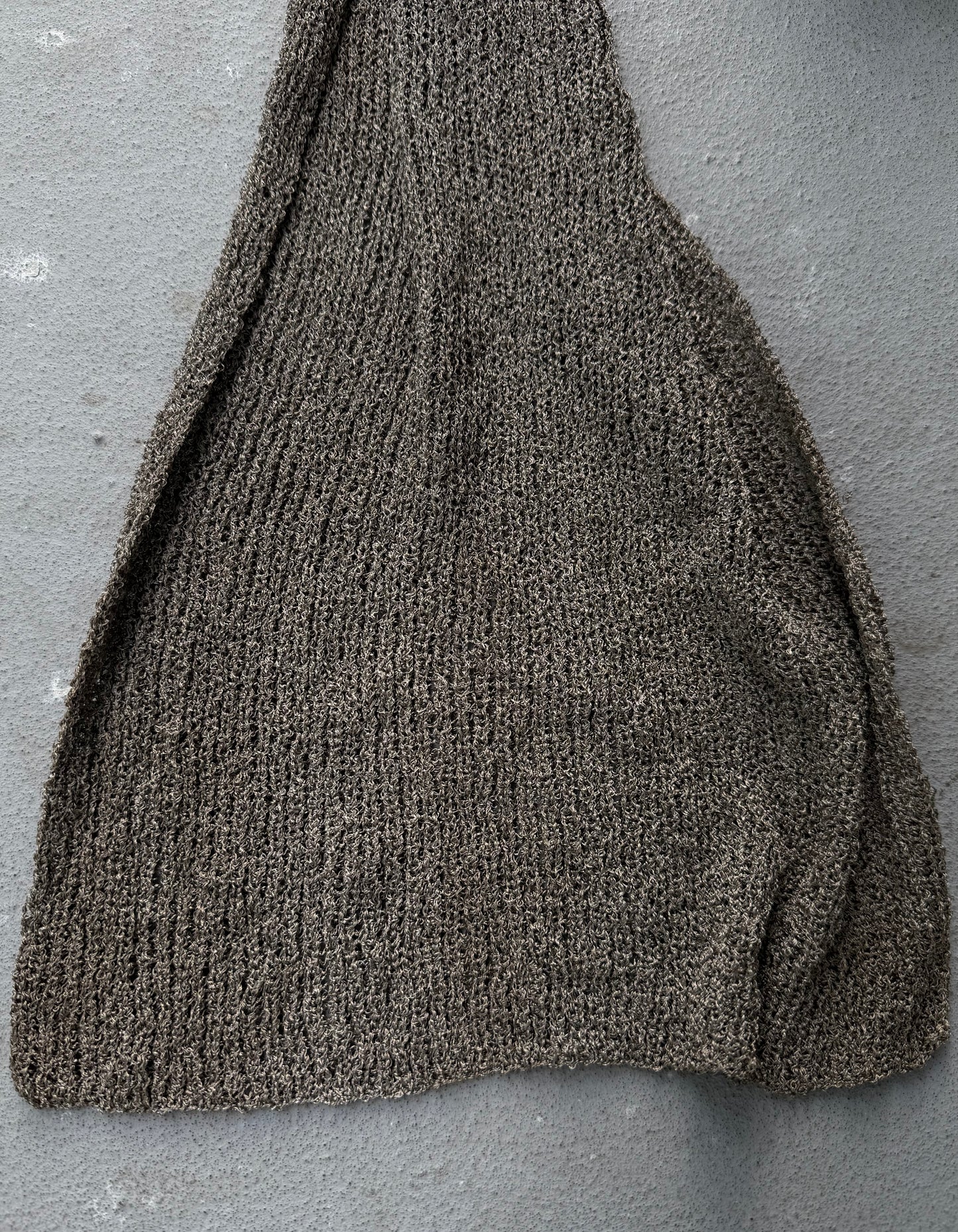 DEEPTI Collection °014-015 ‘K-008 999-999’ Real Silver Hand-knitted Scarf