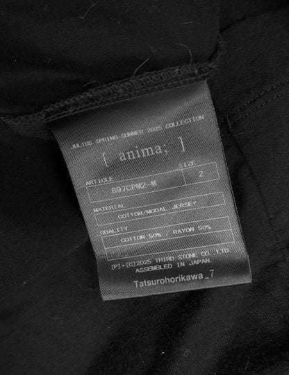 Julius_7 SS25 "anima;" Cotton Modal Jersey Wide Tank Top