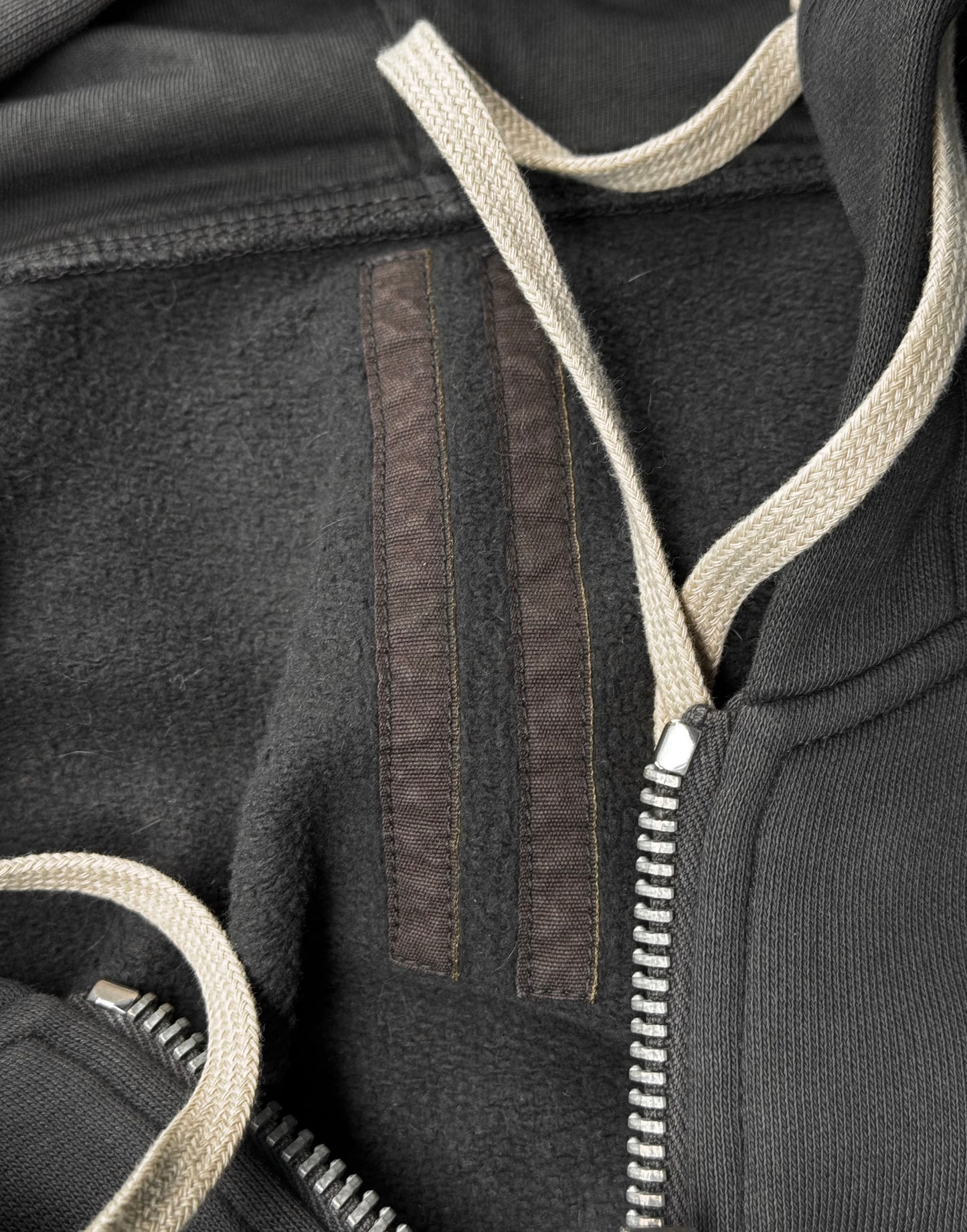Rick Owens DRKSHDW SS12 “NASKA” Dark Dust Drawstring Hoodie