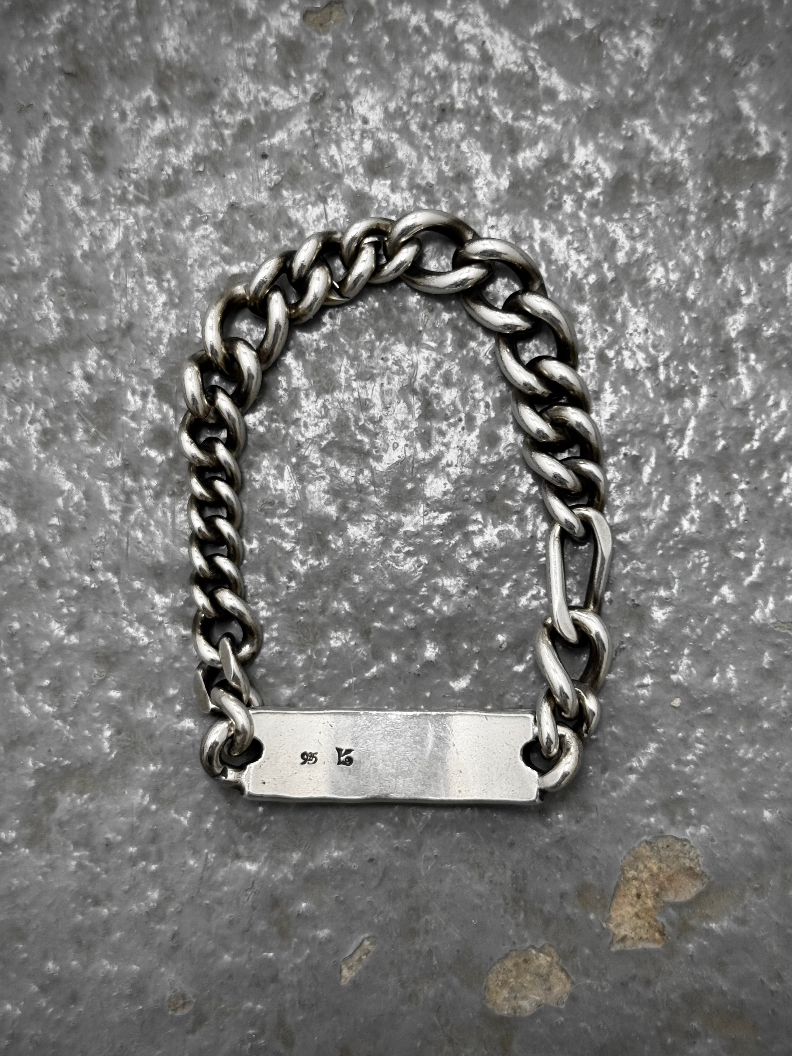 WERKSTATT:MÜNCHEN M2591 .925 Silver Hammered Tag Bracelet – DRIEW