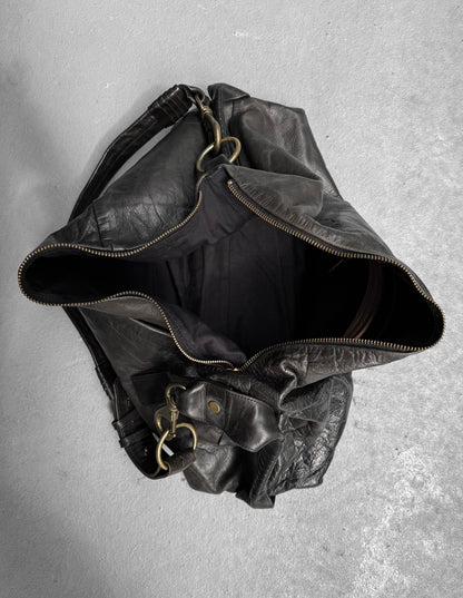 cornelian taurus by daisuke iwanaga ‘Combo Handle’ Horse Leather Boston Bag