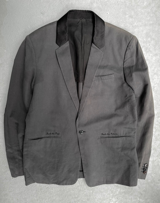 UNDERCOVER AW12 ‘F*ck the Past’ Sun-faded Cotton Blazer