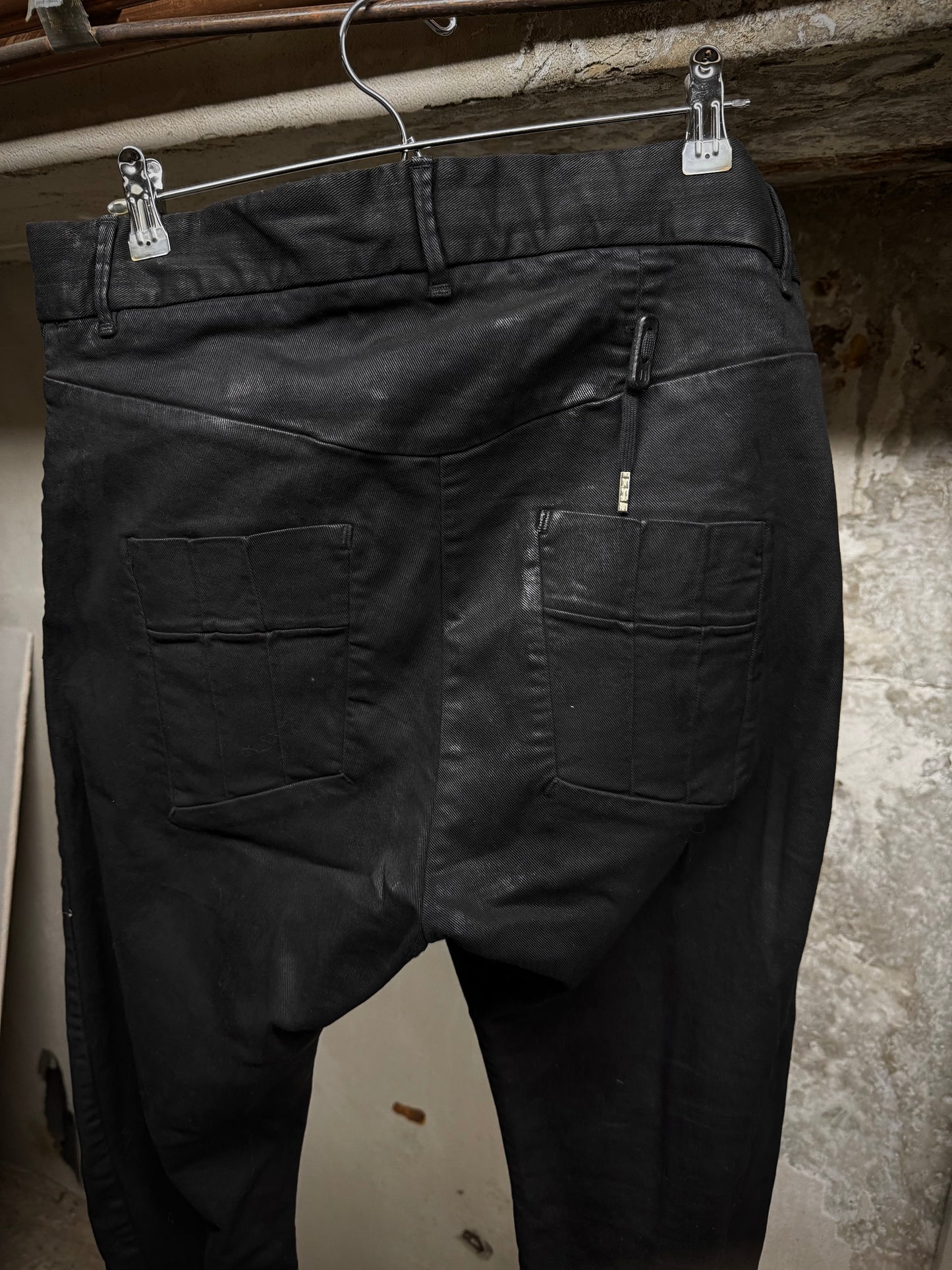 Boris Bidjan Saberi AW24 ‘P13 TF F1939’ Black Light Vinyl Coated Denim