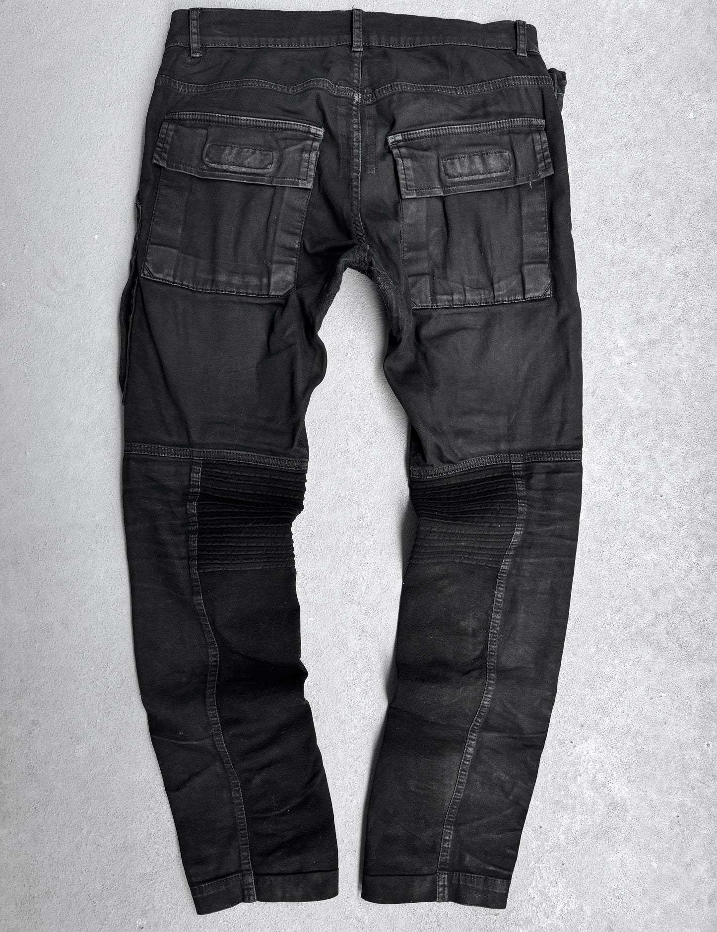 Rick Owens DRKSHDW AW14 “MOODY” Light-waxed Memphis Biker Pants