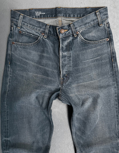 CELINE by Hedi Slimane ‘M_RE_002 930F’ Staff Only Washed Blue Flare Denim