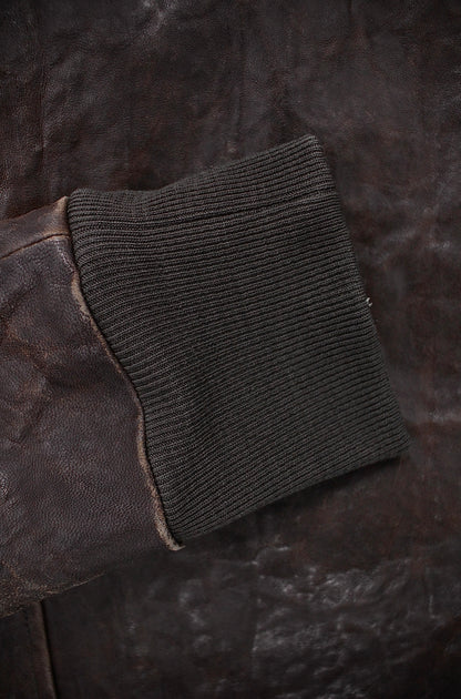 Rick Owens AW09 "CRUST" BITTER Lambskin Leather Velcro Geo Jacket