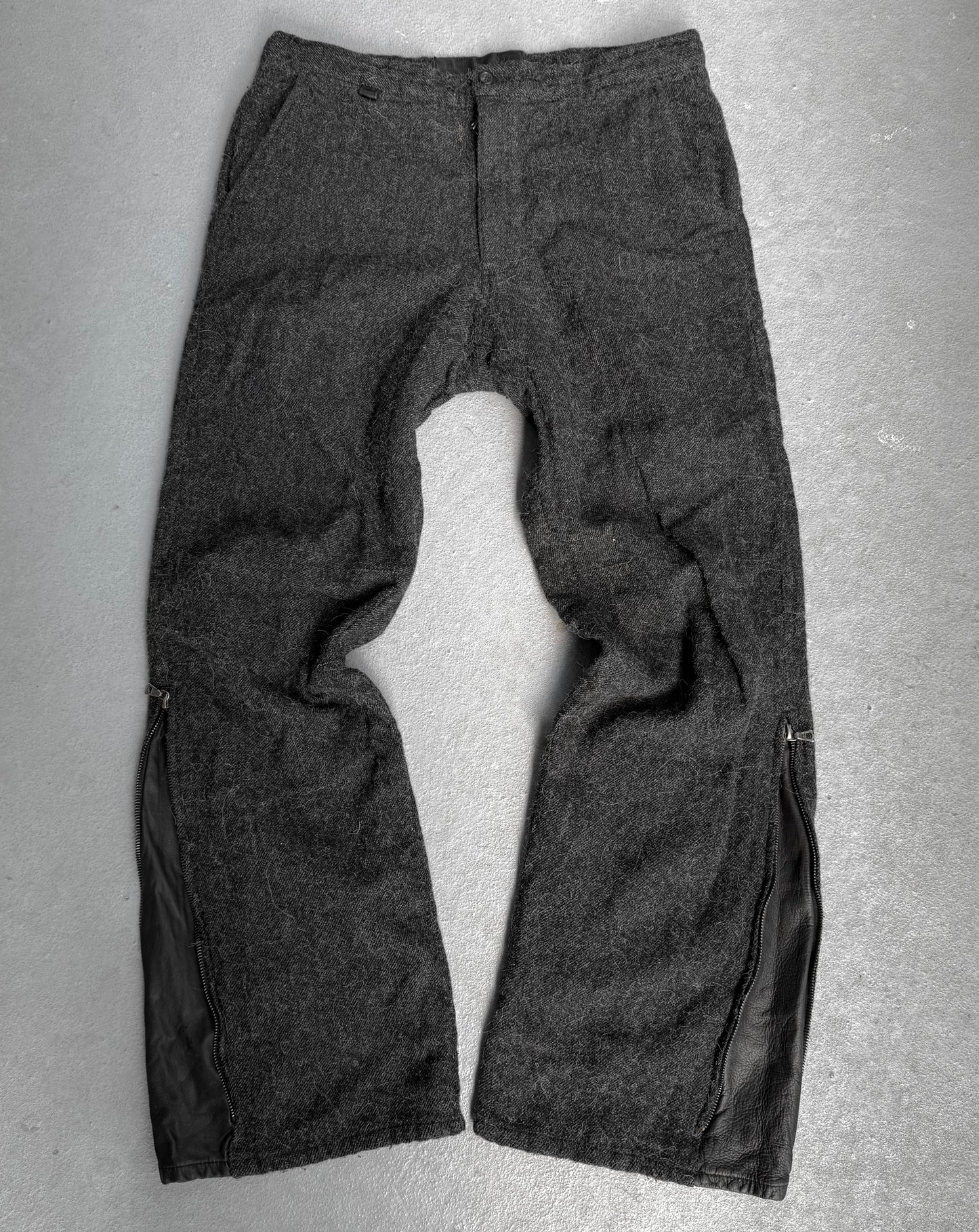 Isamu Katayama “BACKLASH” 2010s Wool Blend Wide-Leg Trousers
