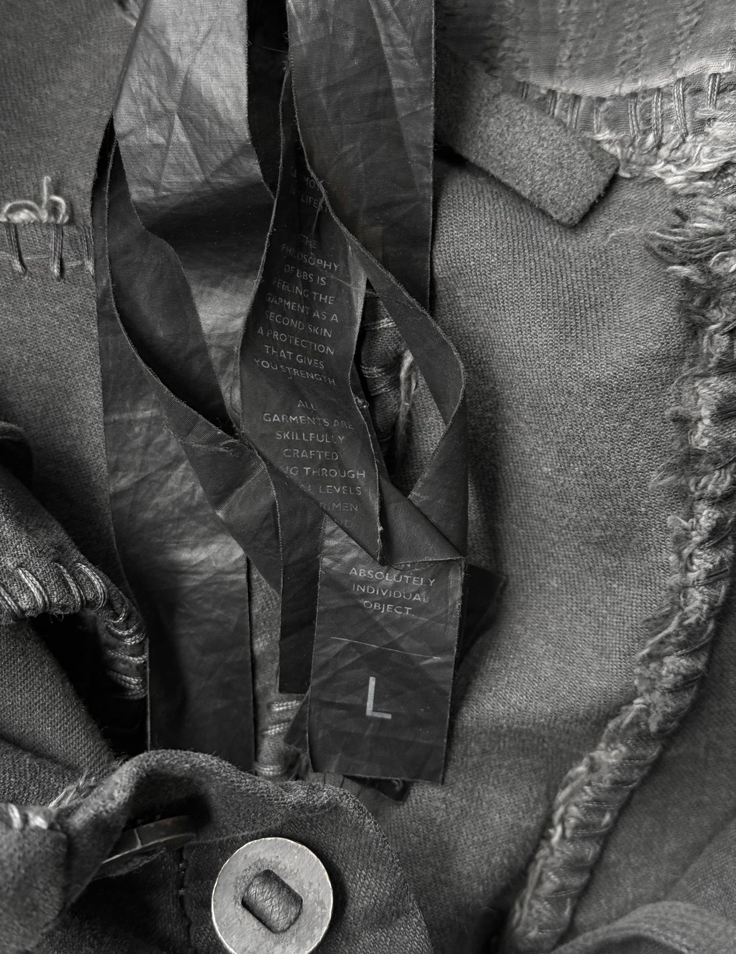 Boris Bidjan Saberi AW21 ‘P13-HS-TF FKU10001’ Dark Grey Stone Dyed Hand Stitch Denim