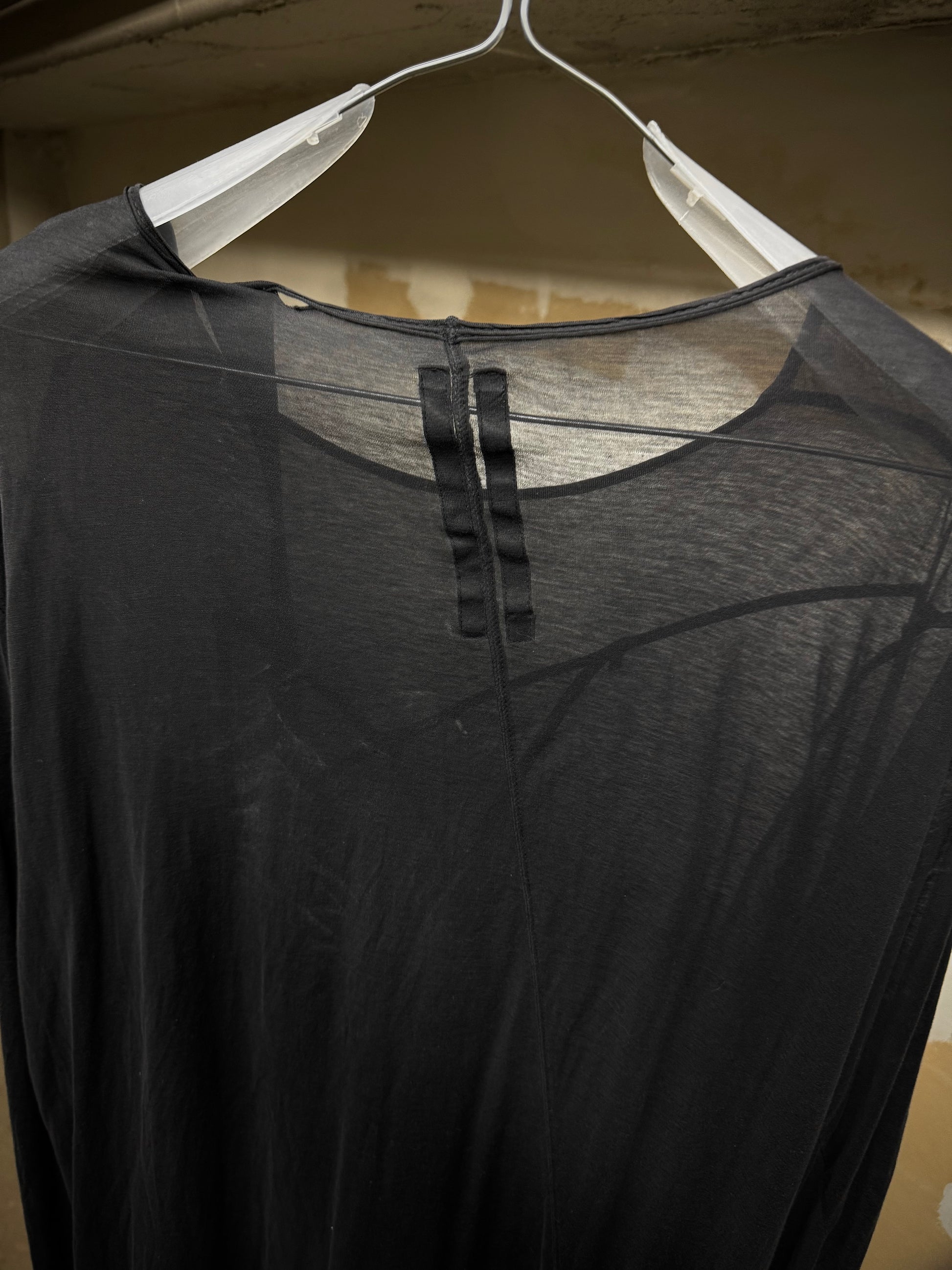 Rick Owens DRKSHDW AW12 "MOUNTAIN" Sheer Pentagram Long-sleeves detail | DRIEW GARMENTS