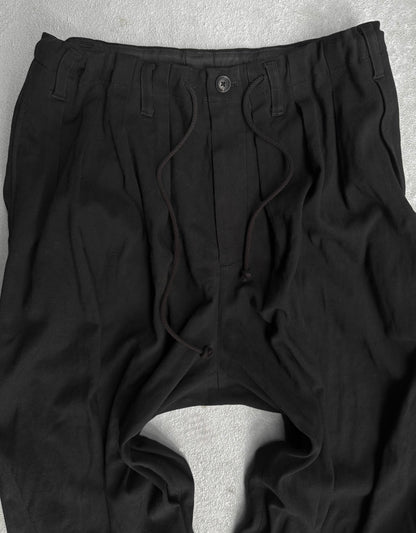 Yohji Yamamoto POUR HOMME AW19 Pleated Drop-crotch Balloon Pants