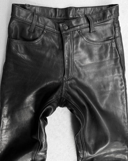 KADOYA K’s Leather Early 00s Raw Cowhide Leather Flare Pants