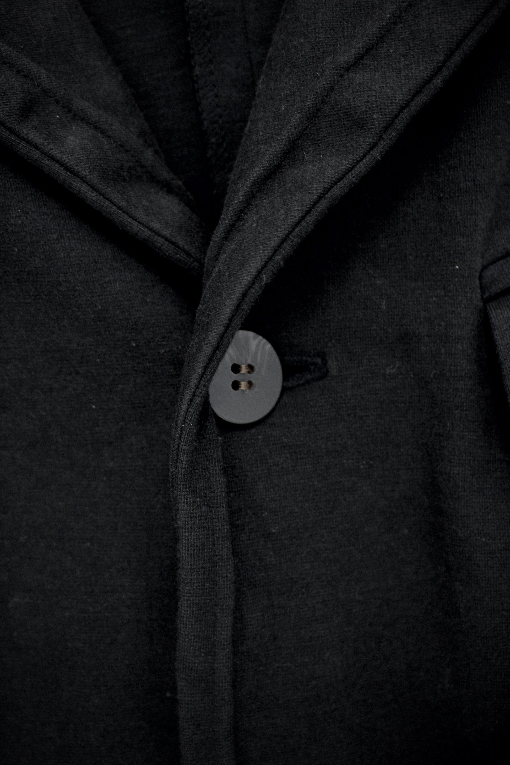 Jean Paul Gaultier Jean-Paul GAULTIER HOMME 90s Charcoal Grey Unlined Work Blazer detail | DRIEW GARMENTS