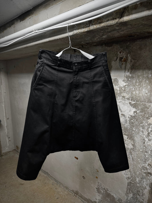 BLACK COMME des GARÇONS SS13 Cropped Drop-Crotch Denim
