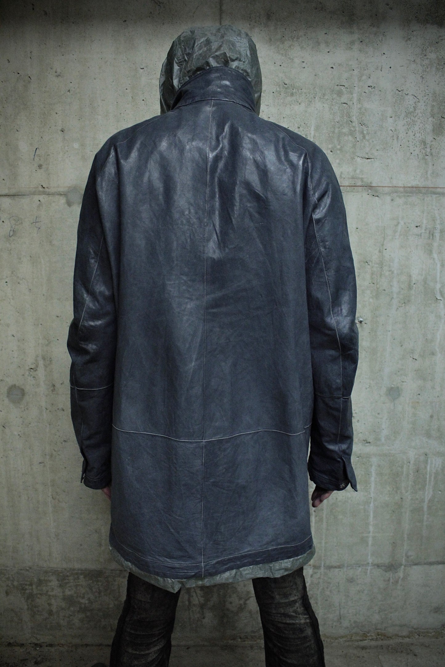 Carol Christian Poell 'LOM/2400 ROOLS-PTC/29' Reversible Object-dyed Kangaroo Leather Parachute Parka Jacket