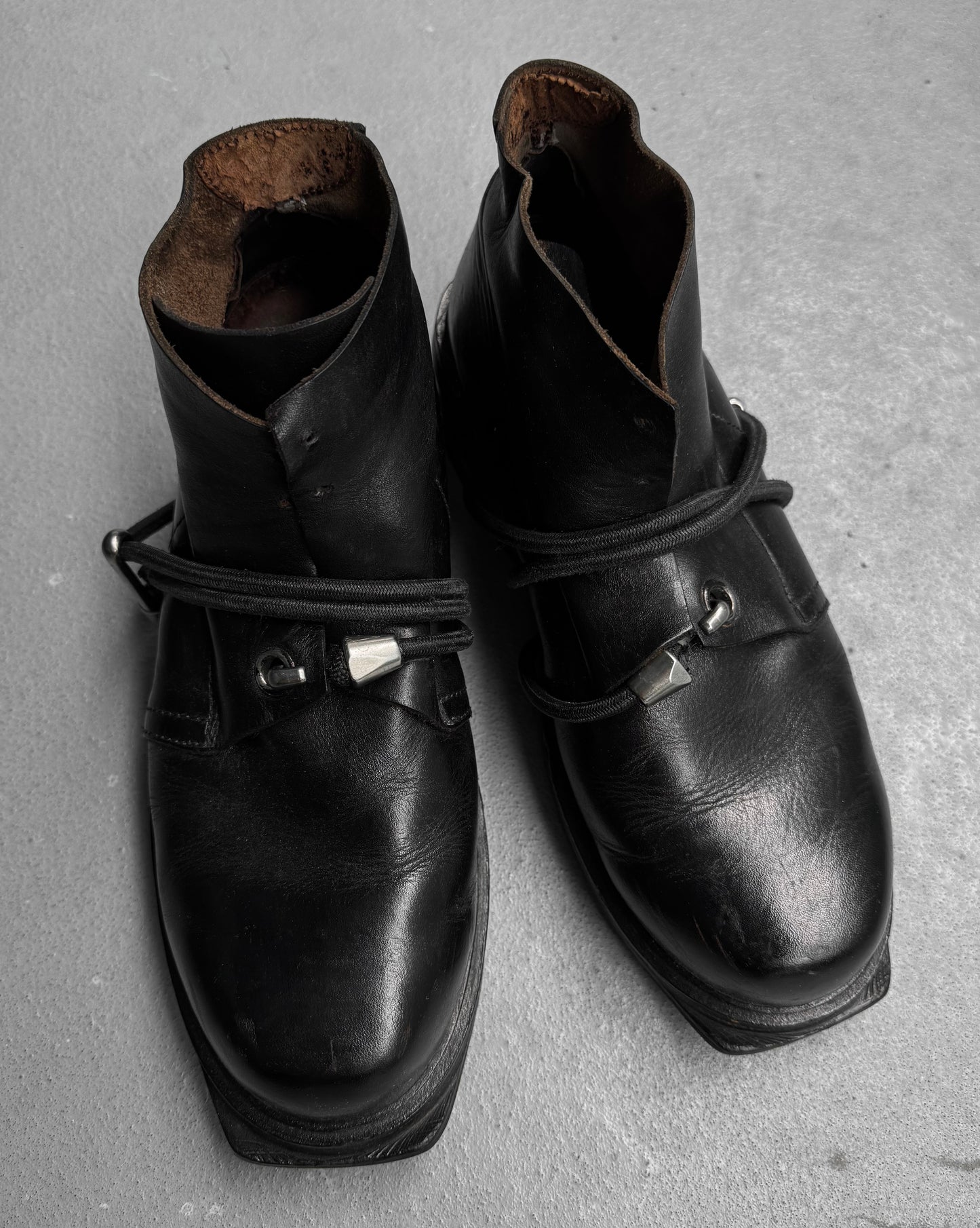 Dirk Bikkembergs AW96 Bungee Metal Heel Leather Derbies