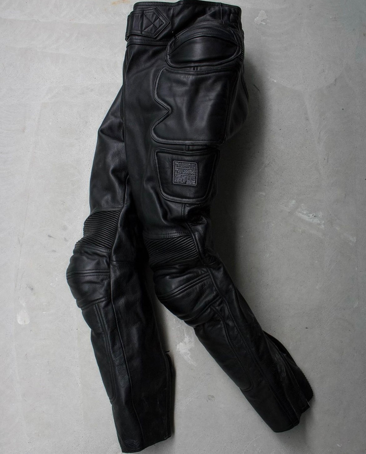 Kadoya K’s Leather Early 00s Padded Cowhide Leather Motorcycle Pants
