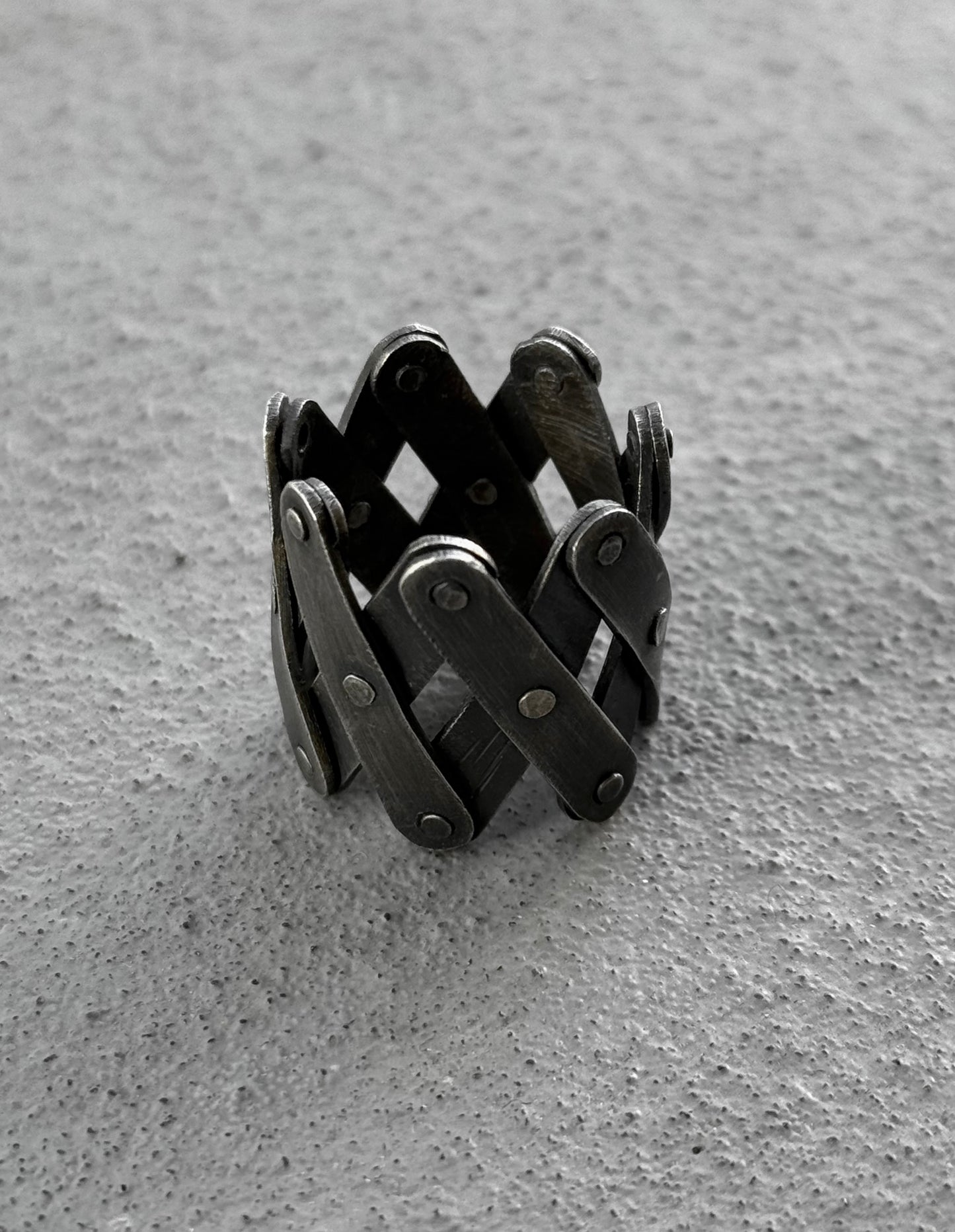 Carol Christian Poell 'MM/2408' Pantograph Adjustable Silver Ring