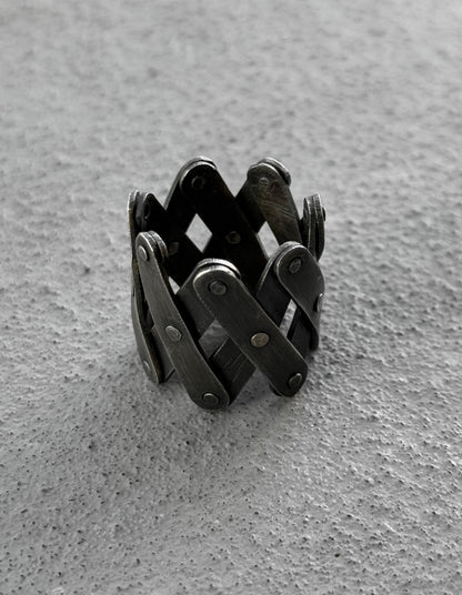 Carol Christian Poell 'MM/2408' Pantograph Adjustable Silver Ring