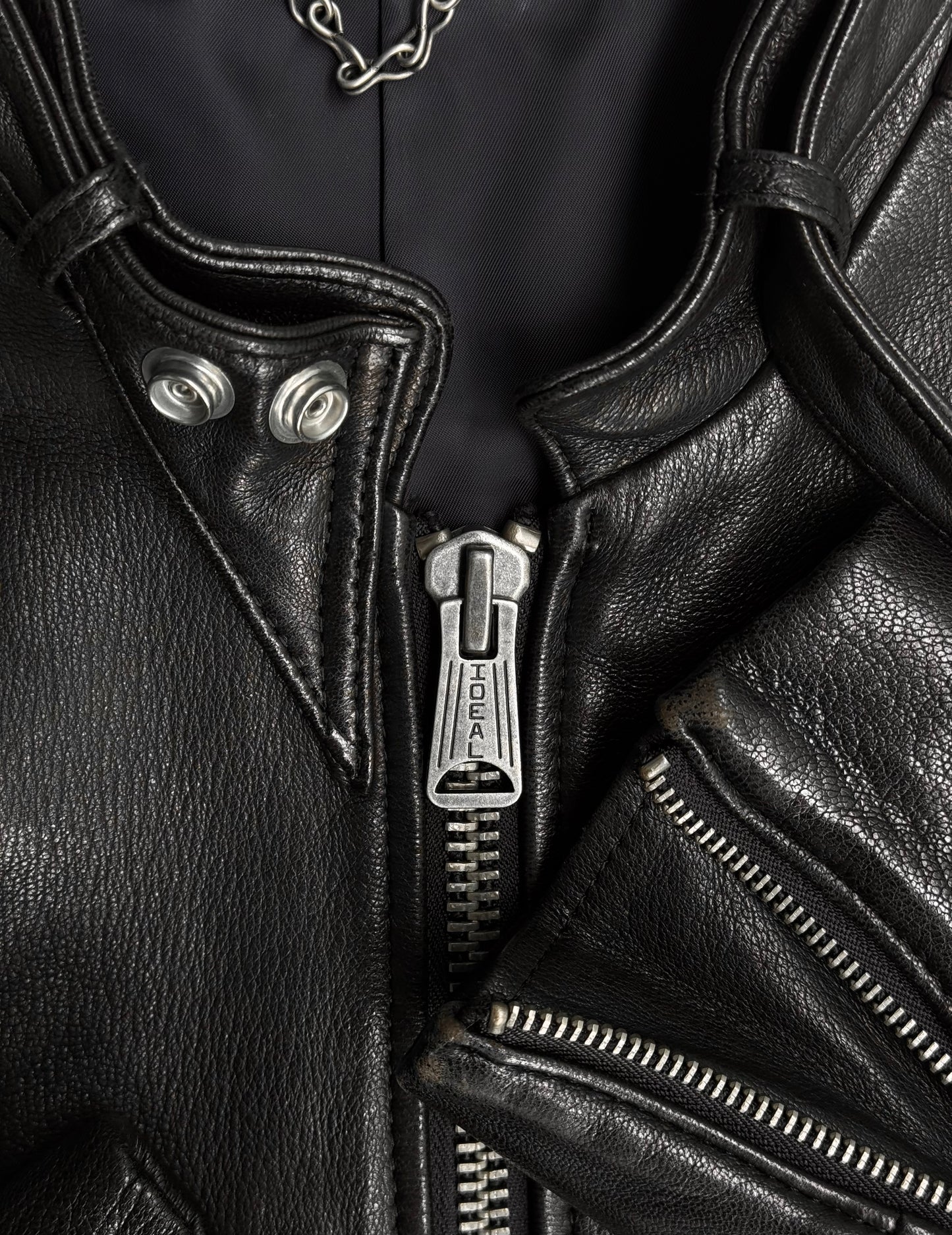 MiharaYasuhiro AW08 Deerskin Leather Studded Single Rider Jacket