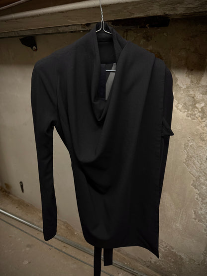 Gareth Pugh 2010s Asymmetric Open-front Raglan Jacket detail | DRIEW GARMENTS