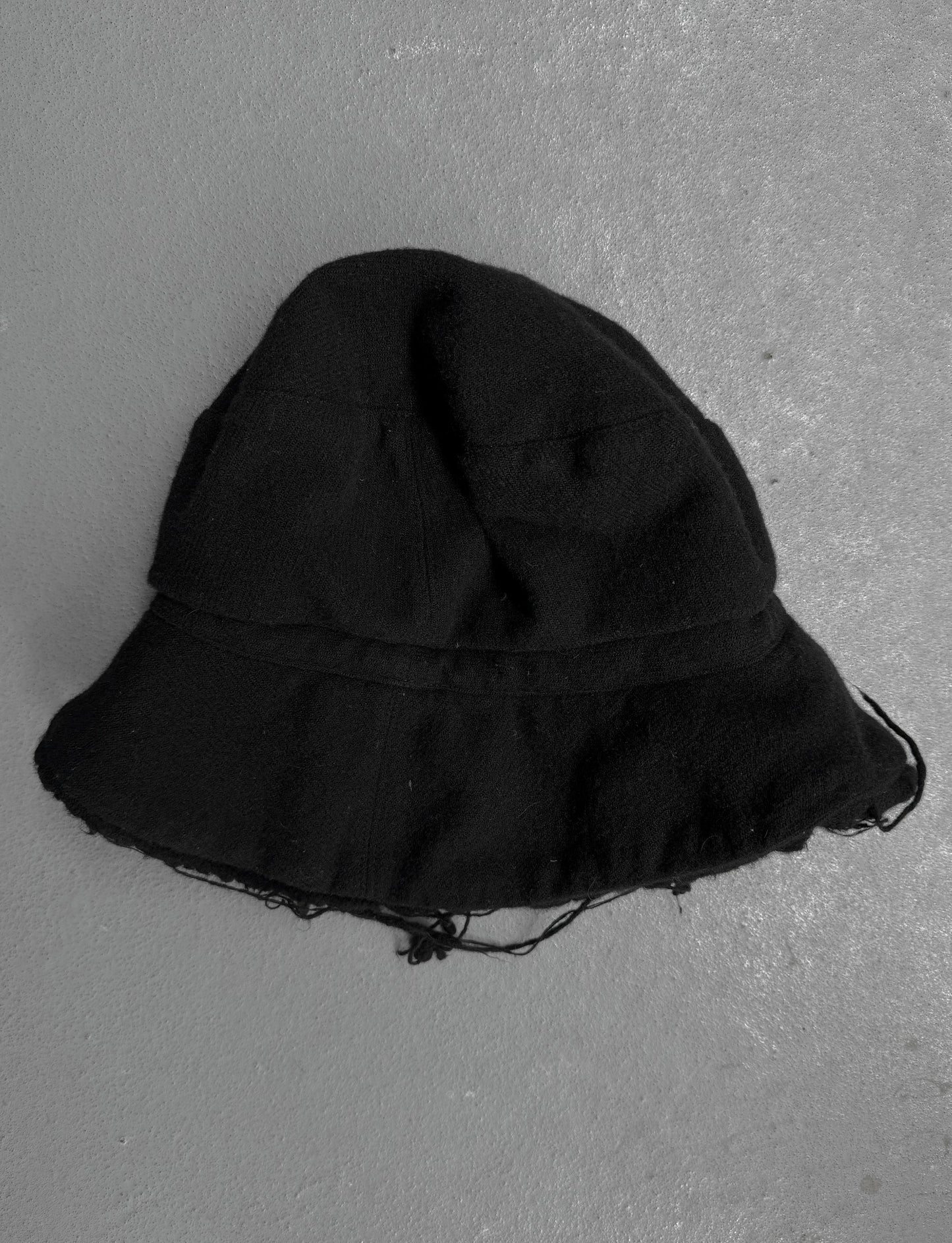 Junya Watanabe x SEPT BLEUS AW03 Distressed Wool Bucket Hat
