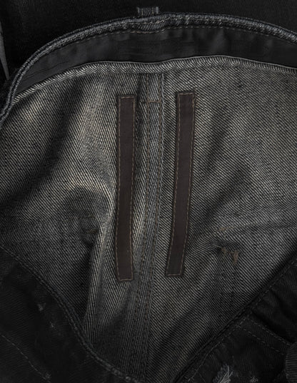 Rick Owens DRKSHDW AW07 "EXPLODER" Waxed Aircut Denim